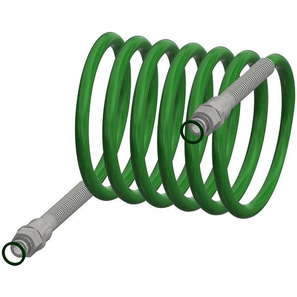 KWC Spiralschlauch, G1/4B x G1/4B, zur Augendusche, 2000105844