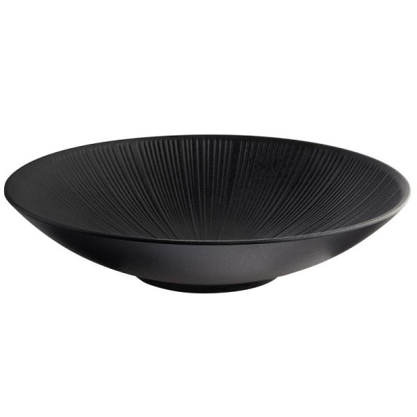 APS Schale NERO, Melamin, Ø 35 cm, Höhe 8 cm, schwarz, 85289
