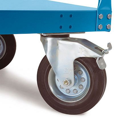 Manuflex Vollgummi-Rollen für TRANSOMOBIL, Tragkraft 500kg, Durchmesser 125 mm, VE: 4 Stück, TT3031