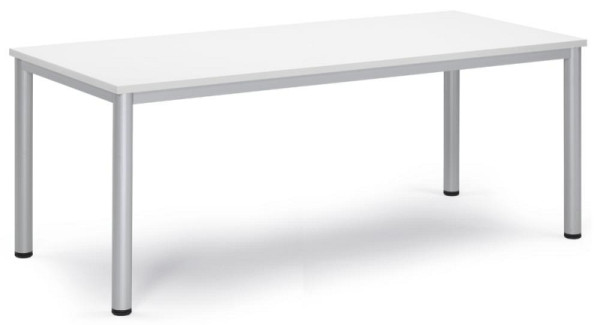 Deskin Besprechungstisch BASE-MODUL Q, Weiß, 1800 x 800 x 720 mm, 348795