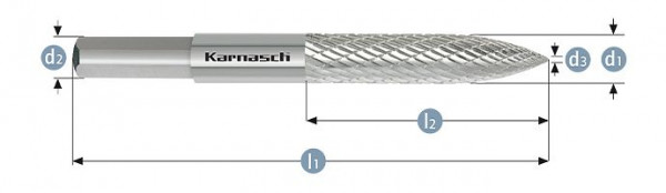 Karnasch Frässtift Reifenreparatur 12,0x55x10x110 HP-3, 114076100