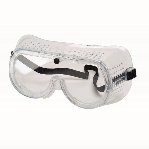 BRINKO Schutzbrille, Passend auf Korrekturbrille, Weich-PVC Gläser farblos, gewölbt speziell für Brillenträger, 4255