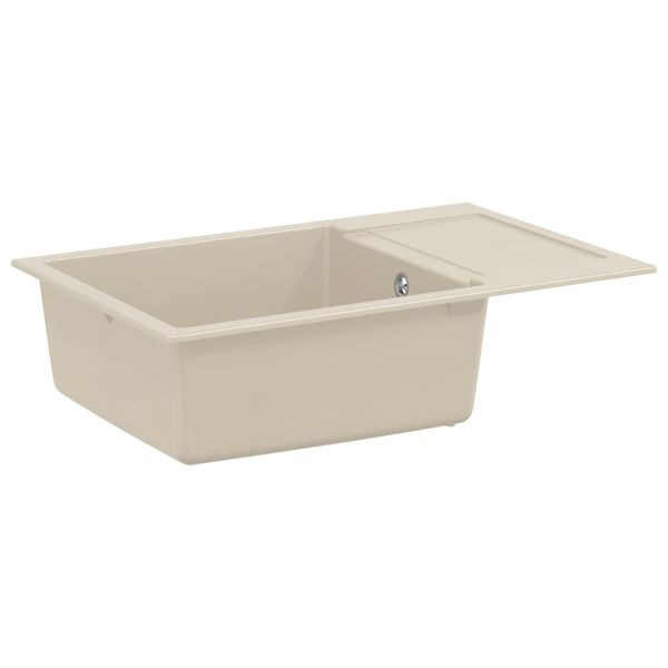vidaXL Waschbecken Beige 780 x 500 mm 80% Quarz und 20% Harz, 42028402