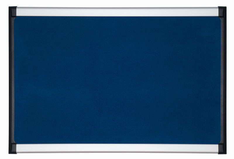 Bi-Office Design-Filztafel Provision Blau mit schwarzem Rahmen 120x90cm, PVI050701