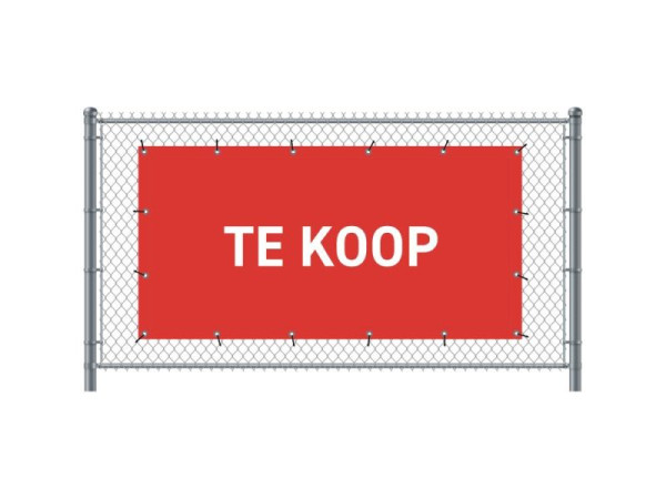 Showdown Displays Zaun-Banner 200 x 100 cm Zu Verkaufen Holländisch Rot, FBG200-100-I777