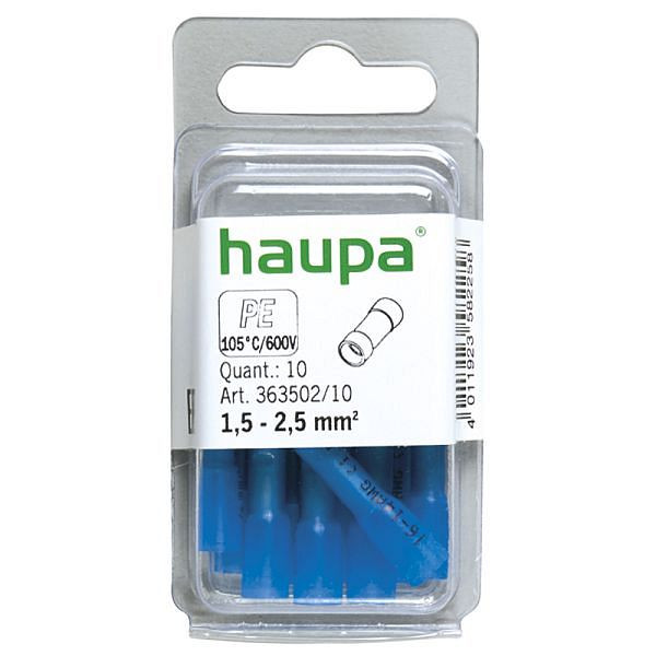 Haupa Stoßverbinder isoliert 1,5-2,5 mm² shrink, VE: 10 Stück, 363502/10