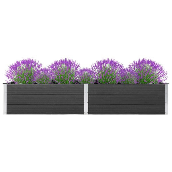 vidaXL Garten-Hochbeet 300 x 100 x 54 cm WPC Grau, 49063