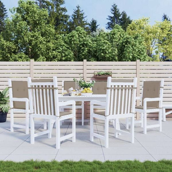 vidaXL Gartenstuhlauflagen für Niedriglehner 6 Stück Taupe 100x50x3 cm, 314139