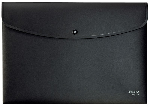 LEITZ 4678 Sammelmappe Recycle, A4 quer, PP, klimaneutral, schwarz, 4678-00-95