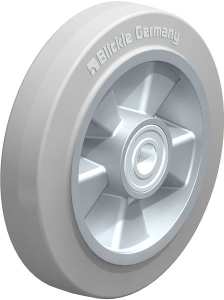 Blickle ALEV 200/20K-SG Rad aus Elastik-Vollgummi, Grau, 235085