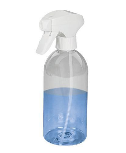 DENIOS Sprühflaschen aus PET, mit einstellbarem Sprühaufsatz (PP), rund, 500 ml, VE: 10 Stück, 281920