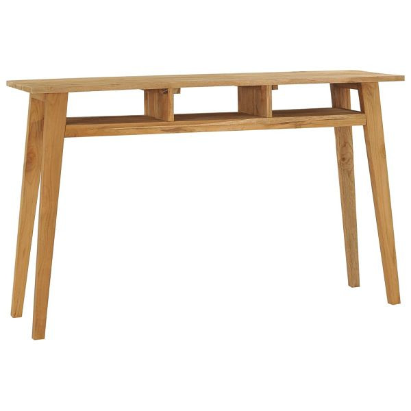 vidaXL Konsolentisch 120x35x75 cm Teak Massivholz, 288846