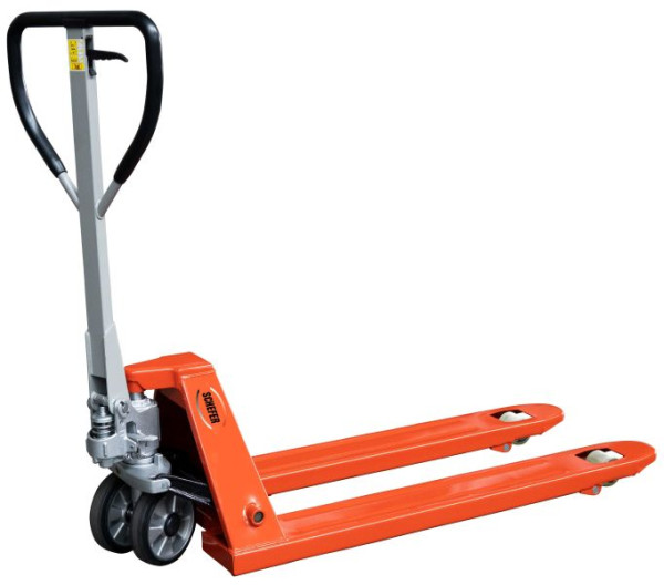 Schefer Gabelhubwagen 2700kg - 1150mm Premium SP 27-115, Lenkräder: 200x50 mm Gummi, Gabelrollen: 80x93 Single Nylon, 1101027RSN