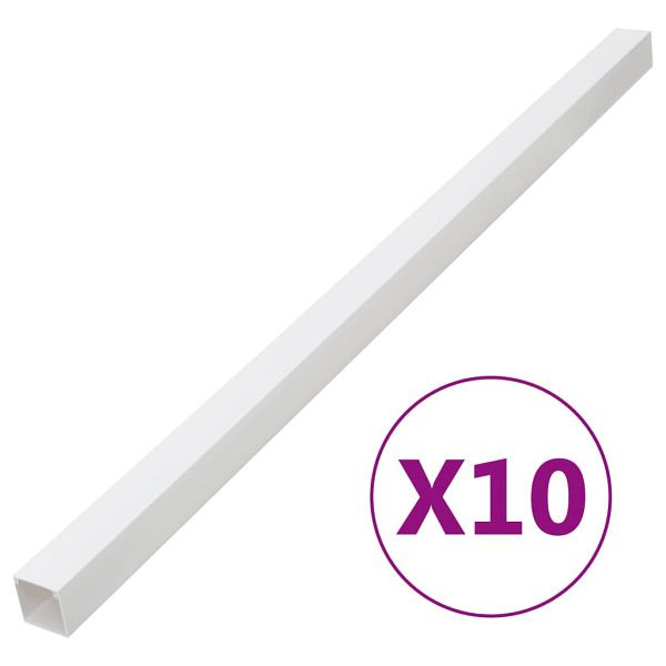 vidaXL Installationsrohre 40x25 mm 10 m PVC, 155916, 8721012365582