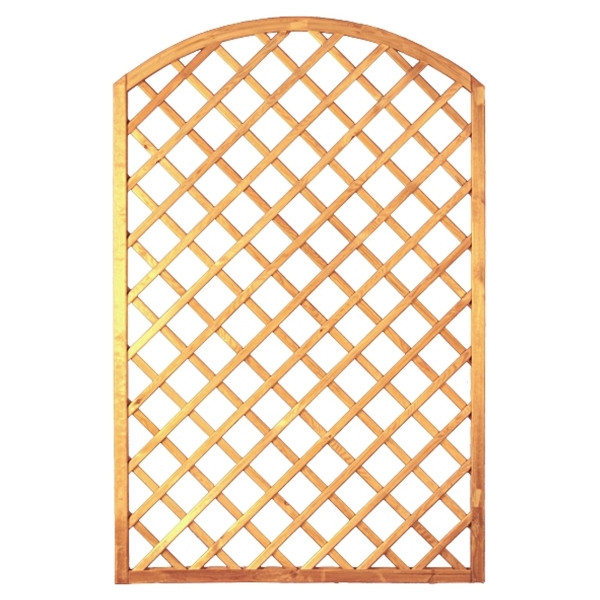 T&J Bogen-Rankzaun-Serie 120 x 180/160 cm, MW 10 x 10 cm, Rahmen 45/45 mm, kdi grün, Leisten 12 x 30 mm, genagelt, 12211