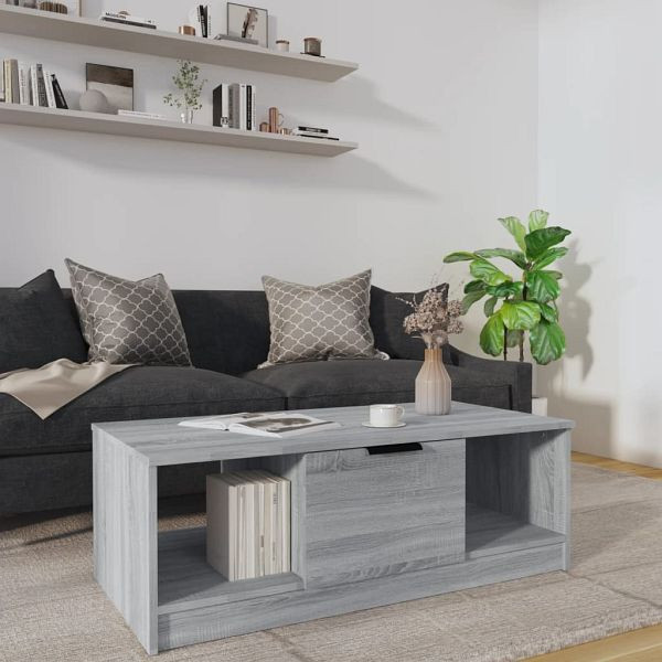 vidaXL Couchtisch Grau Sonoma 102x50x36 cm Holzwerkstoff, 817079