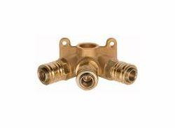 Riegler Verteiler für Wandbefestigung mit Schnellverschlusskupplungen NW 7,2, Messing, 107272