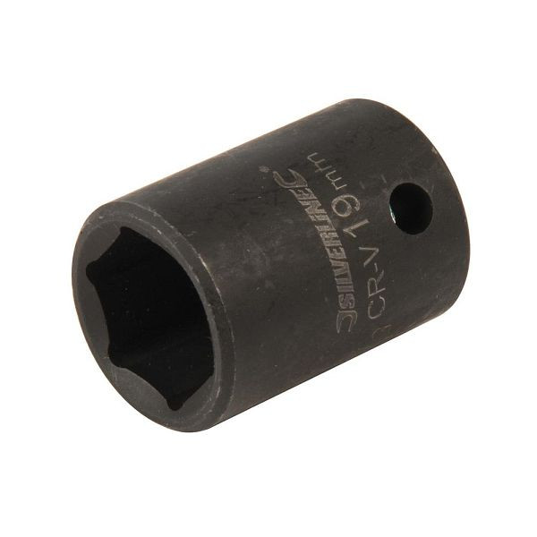 Silverline Schlagschrauber-Steckschlüsseleinsatz, 1/2-Zoll-Antrieb, 6-kant, metrisch, 19 mm, 301762