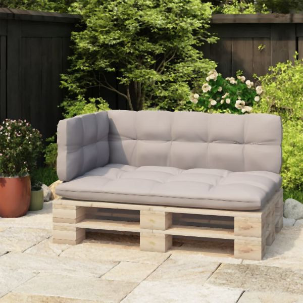 vidaXL Rückenlehne für Palettensofa Schwarz 110 cm Eisen, 315790