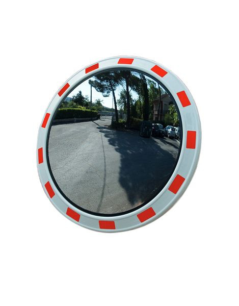 Ri-Traffic Runder Verkehrsspiegel, Weiß/Rot, Ø60 cm, 90-9035-74B
