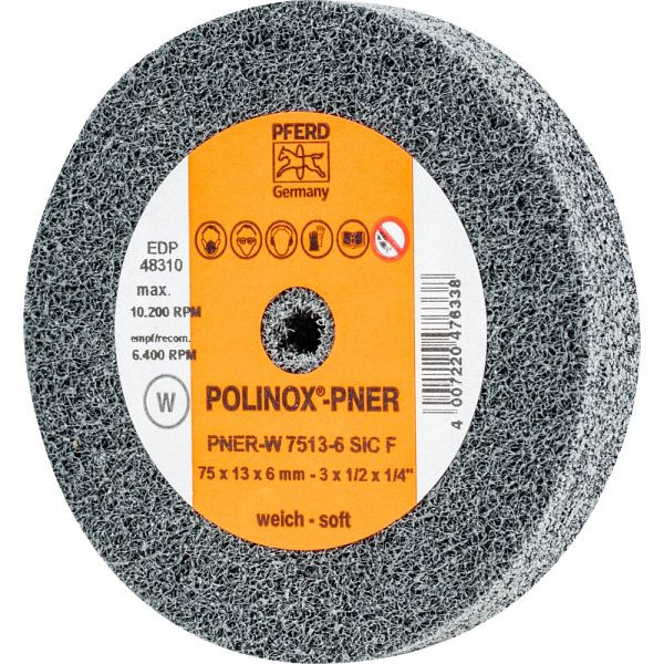 Pferd POLINOX-Kompaktschleifrad PNER-W 7513-6 SiC F, VE: 5 Stück, 44691647