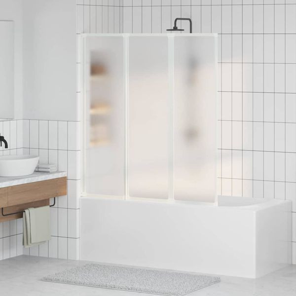 vidaXL Badewannenbildschirm Matt 132 x 140 cm Aluminium & PP-Paneel, 42023505