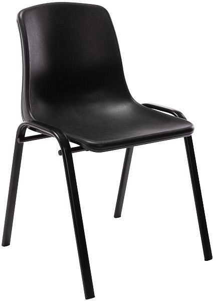 CLP Stapelstuhl Nowra Kunststoff, schwarz, 313492, 4251756411565