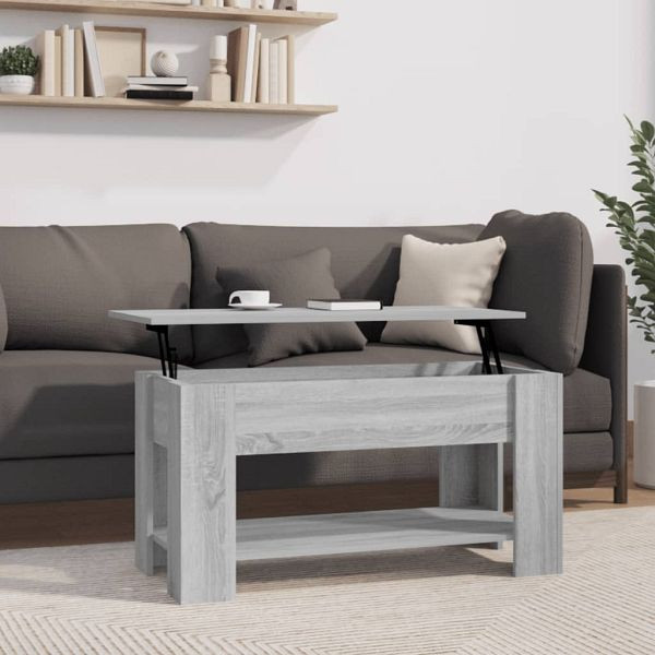 vidaXL Couchtisch Grau Sonoma 101x49x52 cm Holzwerkstoff, 819273