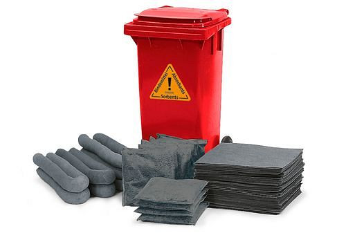 DENSORB Notfall-Set im Rollcontainer B 12, rot, Ausführung Universal, 270383