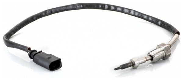 HELLA Sensor, Abgastemperatur, 2-polig, geschraubt, Kabel: 420mm, 6PT 014 494-681