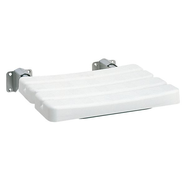 KWC Duschklappsitz, Contina, Edelstahl, 484x115x526 mm, Sitzfläche Polyethylen, 2000057738