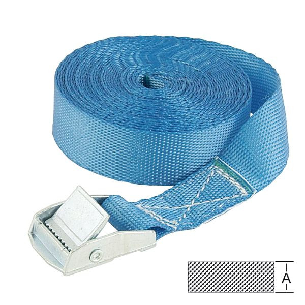 Vormann Zurrgurt 1-teilig mit Klemmschloss, 25 mm, 5 Meter, 008111250BL