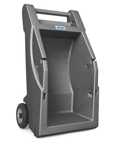 DENIOS Transportkarre Basic aus Polyethylen (PE), mit Zurrgurt, 250279