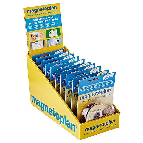 Magnetoplan Selbstklebendes Magnetband im Spender, VE: 10 Stück, 1551010