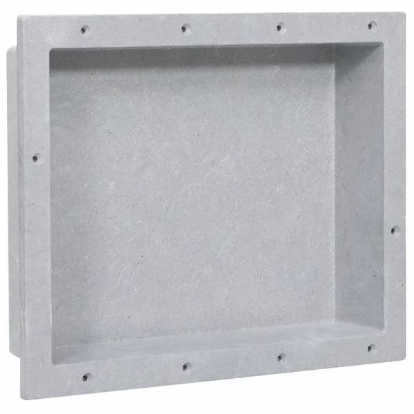 vidaXL Duschnische Mattgrau 41x51x10 cm, 151392, 8720286802793