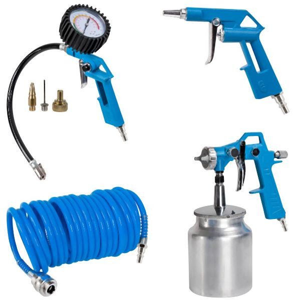 Airpress Druckluft-Set 7-teiliges Kompressor-Zubehör ORION, 45895