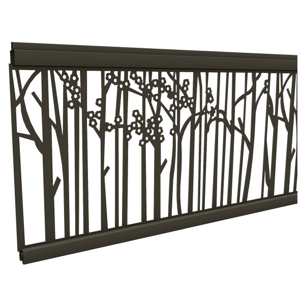 T&J ECOSTECK-Gitterfüllung Bambus, ANTHRAZIT, 20 x 280 x 1800 mm, Aluminium, 44696