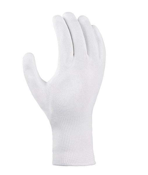 teXXor Polyester-Strickhandschuhe POLYURETHAN BESCHICHTET, weiß/weiß, Größe: 11, VE: 12 Paar, 2405-11