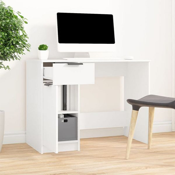 vidaXL Schreibtisch Weiß 100x50x75 cm Holzwerkstoff, 811493