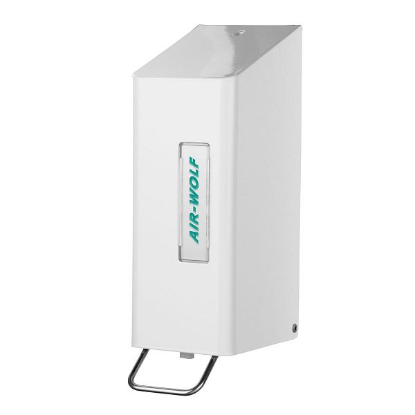 Air Wolf Seifen- und Desinfektionsmittelspender, Wandmontage, Weiß, 600 ml, Edelstahl, Serie Omega, 29-101