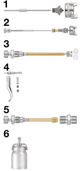 Prevost Düse Ø 2,5 mm, Ersatzteile für Lackierpistolen CAR S03, CAR S03B25