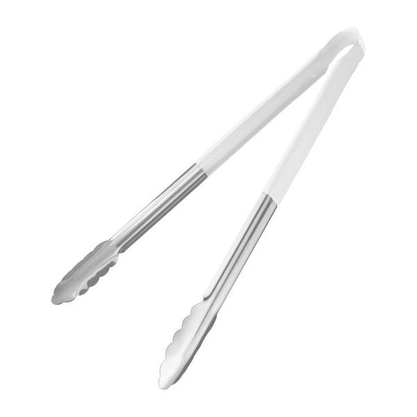 Hygiplas farbcodierte Servierzange weiß 40,5cm, FX131, 5050984684326