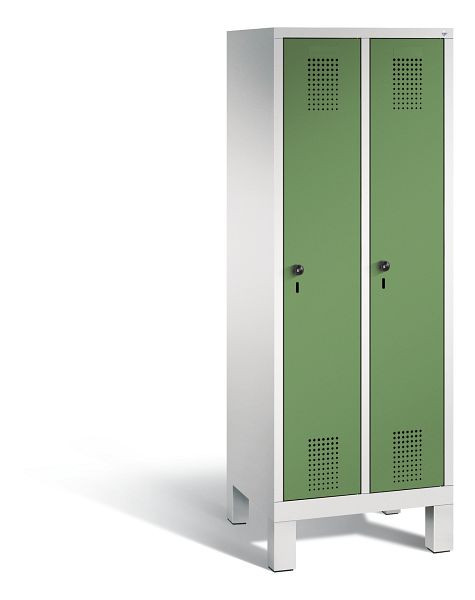 C+P Spind Evolo, 2 Abteile, H1650xB610xT500 mm, Grau/Resedagrün, 480106-20 S10030