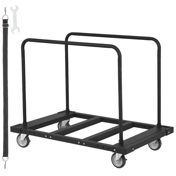 VEVOR Trockenbauwagen, 1800 Pfund schwerer Paneelwagen mit 45,28" x 29,13" Deck und 5" drehbaren Rädern, BLTCSGS00000FF996V0