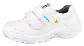 ABEBA Sicherheitsschuhe anatom Halbschuh weiß, S2, Ristbereich verstellbar, Mikrofaser, 32140-41
