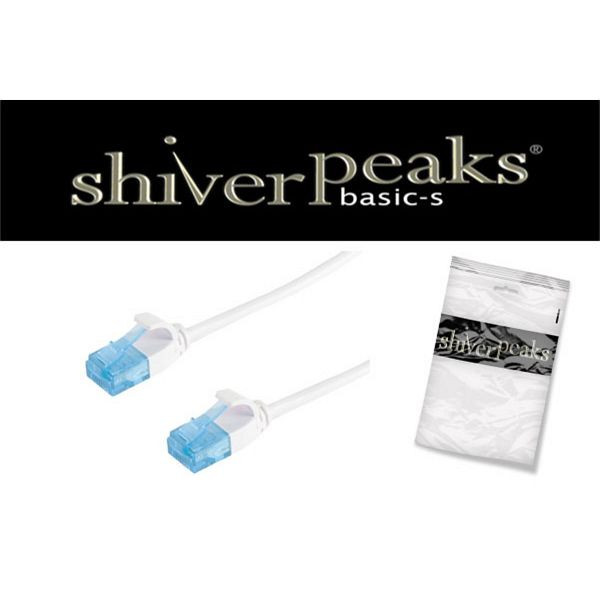 shiverpeaks BASIC-S, Patchkabel cat 6 U/UTP slim, weiß 0,5m, BS08-22016