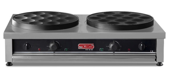 SGS Gastro Poffertjes-Maker für 2 x 14 Crêpes, PC 40 DE