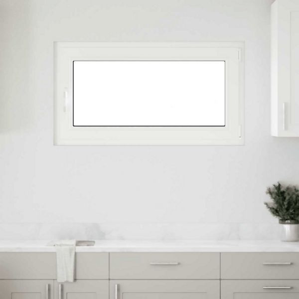 vidaXL Kellerfenster RISOR 110x60 cm Dreh Kipp DIN Rechts Weiß, 4108371