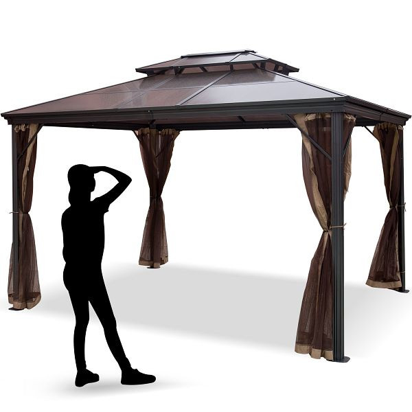 VEVOR Pavillion Garten Pavillion Faltpavillon Wasserdicht Dachmaß 3x3m Uv Schutz, SDZYPLHJ3X3MZH001V0