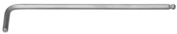 Kraftwerk Kugelkopf-Winkelstiftschlüssel für Innensechskantschrauben, extra lang, poliert und matt verchromt 19 mm, 3606-19